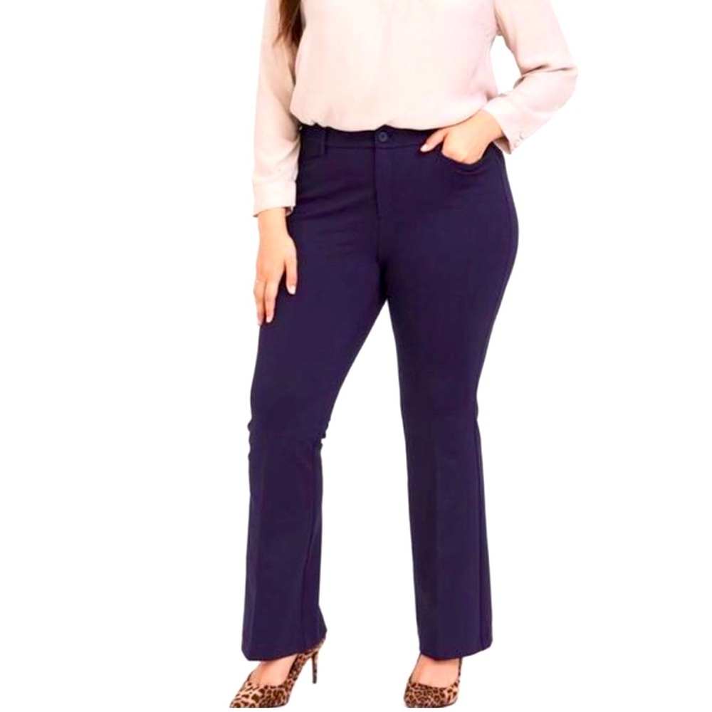 TORRID Navy Flare Trouser Ponte Pants Size 26R